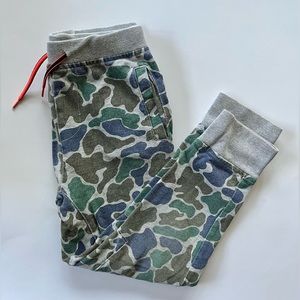 JCREW CREWCUTS Boys gray blue camouflage jogger pants size 7